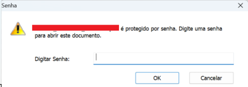 Abertura fatura com senha