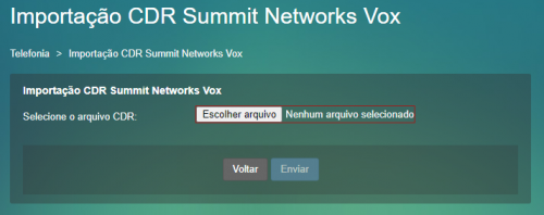 importação Summit Vox